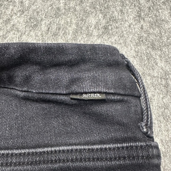 Mother High Waisted Looker Ankle Encounters at Night Slim Black Jeans - Size 25 - Picture 6 of 16